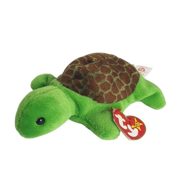 Vintage Ty Beanie Babies "Speedy" Turtle 6.5" Green Plush 1993 Retired Sty 4030 - Picture 2 of 8